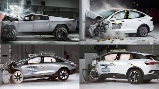 TOP 20 WORST amp BEST EV CARS CRASH TEST 2024 [upl. by Kerns]