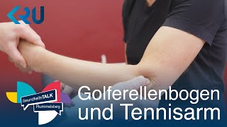 Ellenbogen  Der Golferellenbogen und der Tennisarm  GesundheitsTALK Rummelsberg [upl. by Annoval756]