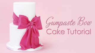 Gumpaste  Fondant Bow  Cake Decorating Tutorial [upl. by Tavis]