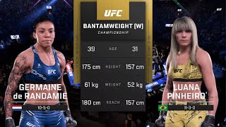 UFC 5 Germaine de Randamie vs Luana Pinheiro fight epic [upl. by Amand]