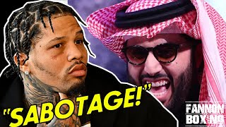 SHOCKING PROOF GERVONTA DAVIS SABOTAGED BY TURKI ALASHEIK DID BACKDOOR POLITICS STOP TANK FIGHT [upl. by Uaeb]