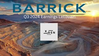 Barrick Gold Q3 2024 Earnings music low [upl. by Refinnej]