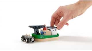 BRIO World  33598 Crane Boat [upl. by Lokin]