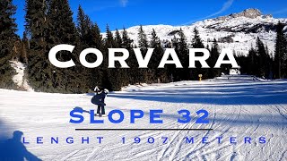 Corvara  Alta Badia  Slope 32 Vizza for beginners [upl. by Ellehc]