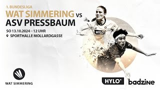 1 Bundesliga  WAT Simmering vs ASV Pressbaum 1 Runde [upl. by Modeste]