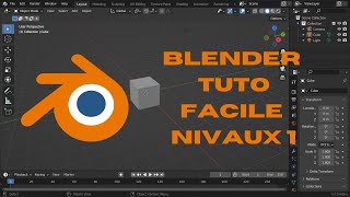 vidéo blender en FR nivaux 1 tuto [upl. by Brookhouse859]