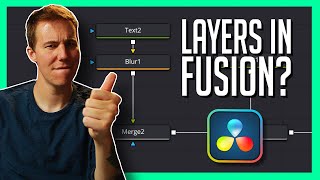 How to Use LAYERS in Blackmagic Fusion  DaVinci Resolve Compositing Basics [upl. by Leander]