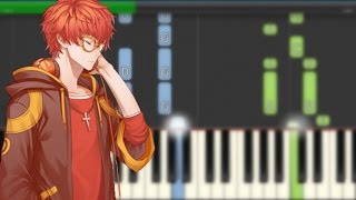 707 piano song Life with Masks Mystic Messenger Synthesia [upl. by Meara]