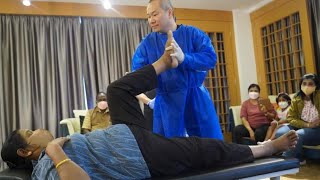 Chris Leong Treatment Neck Knee Pelvis and Lower Back Problems😱 [upl. by Elbon]