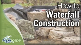 Aquascapes StepbyStep Waterfall Construction [upl. by Joelle]