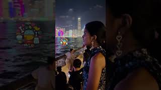 Avenue of Stars Laser Show shorts shortsfeed hongkong holidays explore travel travelvlog fun [upl. by Touber]