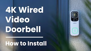 How To Install Industrys First 4K Wired Video Doorbell [upl. by Biddick]