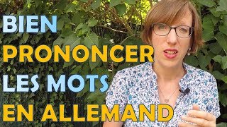 Bien prononcer les lettres dans les mots en ALLEMAND [upl. by Nicolette854]