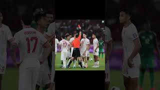 Pesona red card 💥💥😭 timnasindonesia justinhubner indonesia sepakbola pialadunia [upl. by Otho]