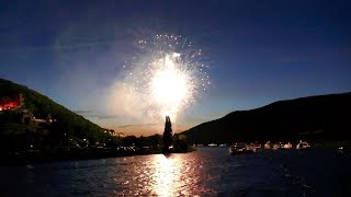 Rhein in Flammen 2018 BingenRüdesheim Auftakt Trechtingshausen [upl. by Hopper851]