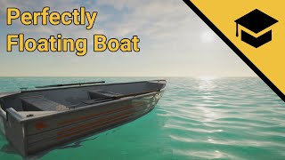 UE4 Perfectly Floating Boat  Tutorial  Unreal Engine Water System 4261 [upl. by Aidyn]