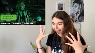 BEETLEJUICE BEETLEJUICE TEASER TRAILER REACTION [upl. by Leilah]