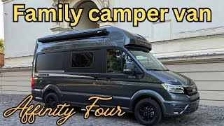 Affinity Four  CAMPER VAN FOR FOUR with ingenious bed system [upl. by Amuwkuhc]