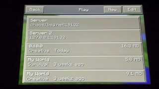 HOW TO Join on MultiplayerServer MCPE 0100 Minecraft PocketEdition 0100 Full HD [upl. by Winne310]