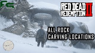 Red Dead Redemption 2  All Rock Carvings Locations Geology For Beginners [upl. by Tennek]