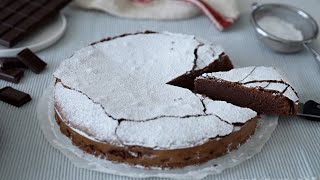 TORTA AL CIOCCOLATO dal cuore morbido e scioglievole  la tenerina  ricetta facile facile [upl. by Hephzipah425]