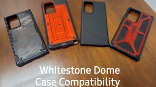 Whitestone Dome Glass Screen ProtectorNote 20 Ultra Case Compatibility [upl. by Agosto]