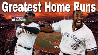 11 Greatest Home Runs in MLB History [upl. by Odragde]