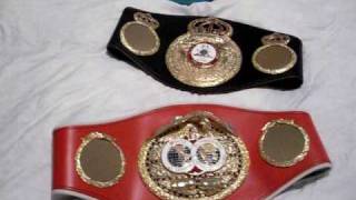 WBCWBAIBF WORLD TITLE BOXING BELTS [upl. by Sibbie]