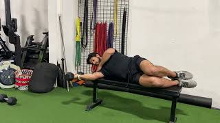 Side lying Internal rotation with ER stretch [upl. by Llevad]