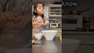 This 4 year old knows how to make Gyudon [upl. by Nossila276]