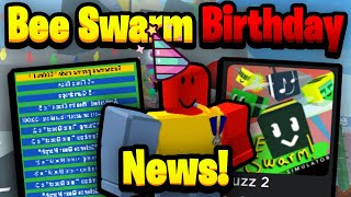 Bee Swarm ANNIVERSARY  Upcoming News  Bee Swarm Simulator [upl. by Darken]