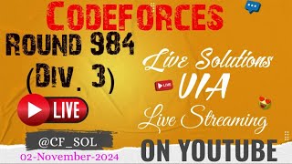 Codeforces Round 984 Div 3 [upl. by Favata]