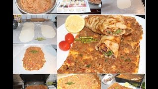 En lezzetli Lahmacun harci nasil hazirlanir tarifi  Nurmutfagi [upl. by Ahsar]