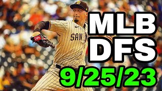 MLB DFS Picks Today 92523 [upl. by Adnaw]