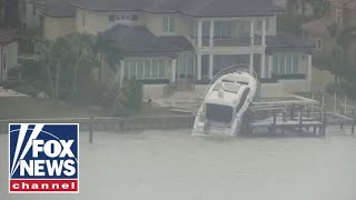 Storm chaser describes war zone in Sarasota Florida [upl. by Sofie370]