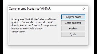 Ativar o WinRaR definitivo 2023  Remover mensagem de comprar licença [upl. by Oliva]