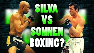 Anderson Silva Vs Chael Sonnen Boxing Match  Kind of Poetic nice final match [upl. by Capon]