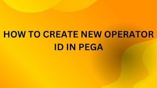 Create new operator id [upl. by Elinnet]