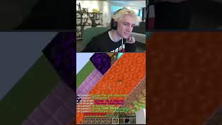 xQc Shocked by this Insane TikTok Minecraft SpeedRun [upl. by Magena]