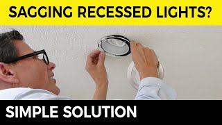 Fix a Sagging Recessed Light  Downlights  Pot lights 💡 [upl. by Arvin746]