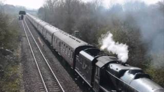 steamtrainsinwestburymarch2012wmv [upl. by Korff560]