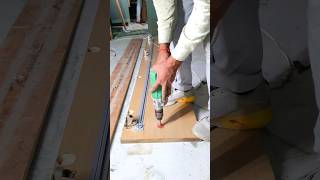 Door staphner fitting process  band shutter Ko Sidha kaise karen woodworking shortvideo [upl. by Romola]