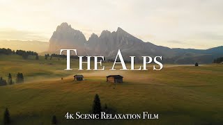 The Alps 4K  60 Minute Relaxation Film with Calming Music [upl. by Wivinah]