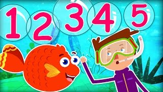 12345 Once I Caught A Fish Alive  Kid Songs  Plus Lots More Popular Nursery Rhymes for Kids [upl. by Radie]