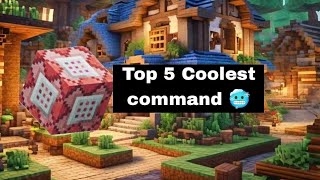 Minecraft Top 5 Coolest COMMAND minecraft youtube viral [upl. by Arley121]