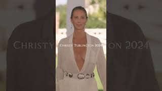 Christy Turlington returns to Ralph Lauren Spring 2025 ralphlauren supermodel runway ytshorts [upl. by Nitsuj]