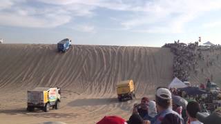 Camiones en el Dakar 2013 Ica [upl. by Pazice792]