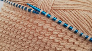 Üç günde yelek örün o kadar kolay iki şiş örgü modeli anlatımı ✔️crochet knitting [upl. by Noach]