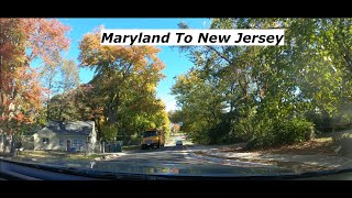 Car TimeLapse Maryland To New Jersey Drive  4K usa roadtrip [upl. by Dorella]