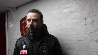 Reaction Morpeth Town Boss Craig Lynch Post Workington A [upl. by Tedie]